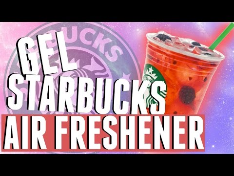 DIY Room Decorations: Starbucks Gel Air Freshener!