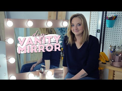 DIY Rose Gold Vanity Mirror Station + DIY Stamp!