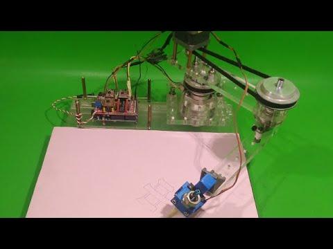 DIY Scara Robot Arm Homemade Drawing Plotter Machine 1