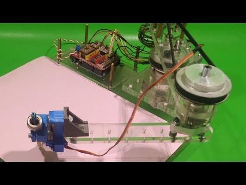 DIY Scara Robot Arm Homemade Drawing Plotter Machine 2