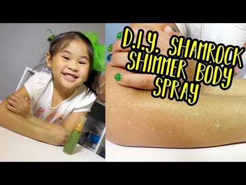 DIY Shamrock Shimmer Spray | Shimmer Body Spray Tutorial