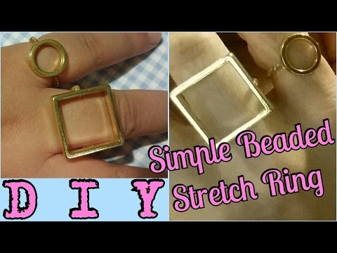 DIY Simple Beaded Stretch Ring