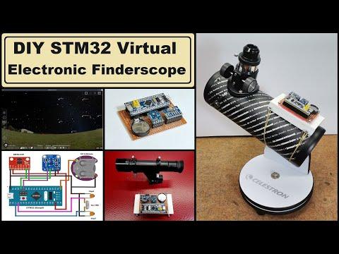 DIY Simple STM32 Virtual Electronic Finderscope Stellarium Compatible