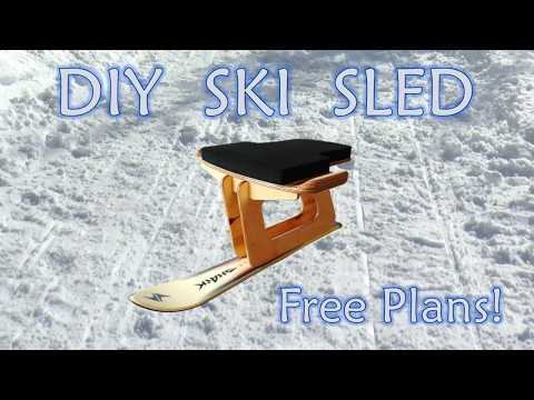 DIY Ski Sled - Easy to build, Free Plans!