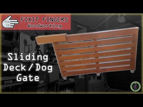 DIY Sliding Deck / Dog Gate