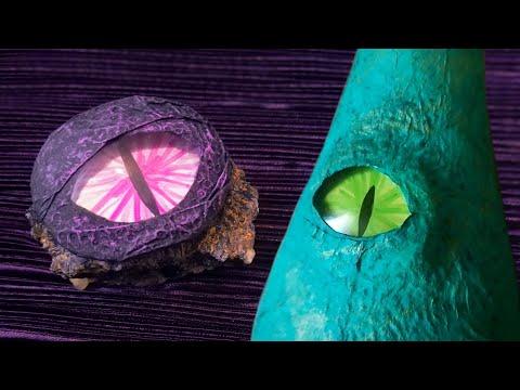 DIY Spooky Dragon Eyes from Plastic Bottles!