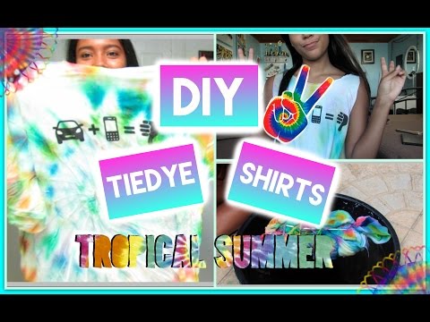 DIY Summer Tie dye shirt W/ food coloring!