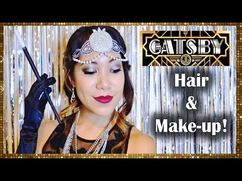 DIY The Great Gatsby- 1920's Hair &amp;amp; Makeup!- Naked 2 Palette