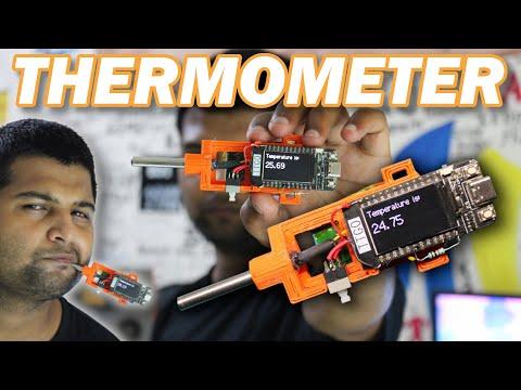 DIY Thermometer with TTGO T Display Board DS18B20 Sensor