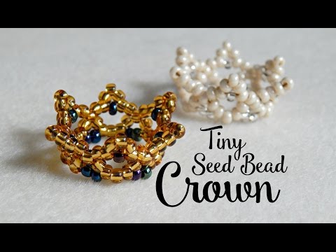 DIY Tiny Seed Bead Crown &amp;brvbar; The Corner of Craft