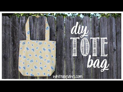 DIY Tote Bag - Beginner Sewing Tutorial - Whitney Sews