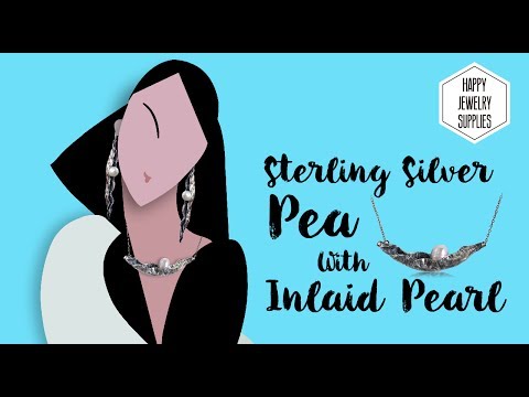 DIY Tutorial-How to Made the 925 Sterling Silver Pea With Inlaid Pearl