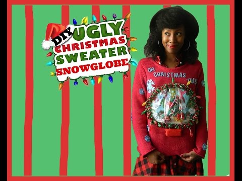 DIY Ugly Christmas Snow Globe Sweater