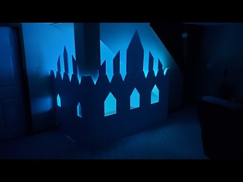 DIY Under-Stairs Elsa Ice Castle