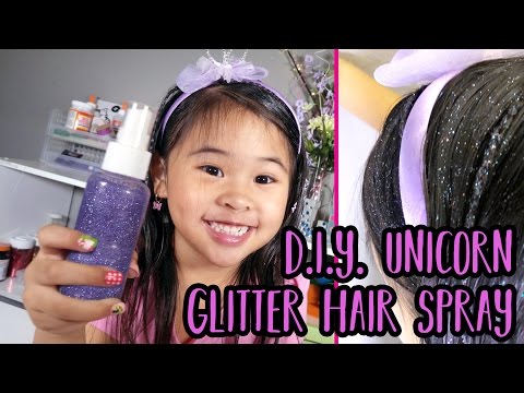 DIY Unicorn Glitter Hair Spray | Easy Hair Glitter Tutorial