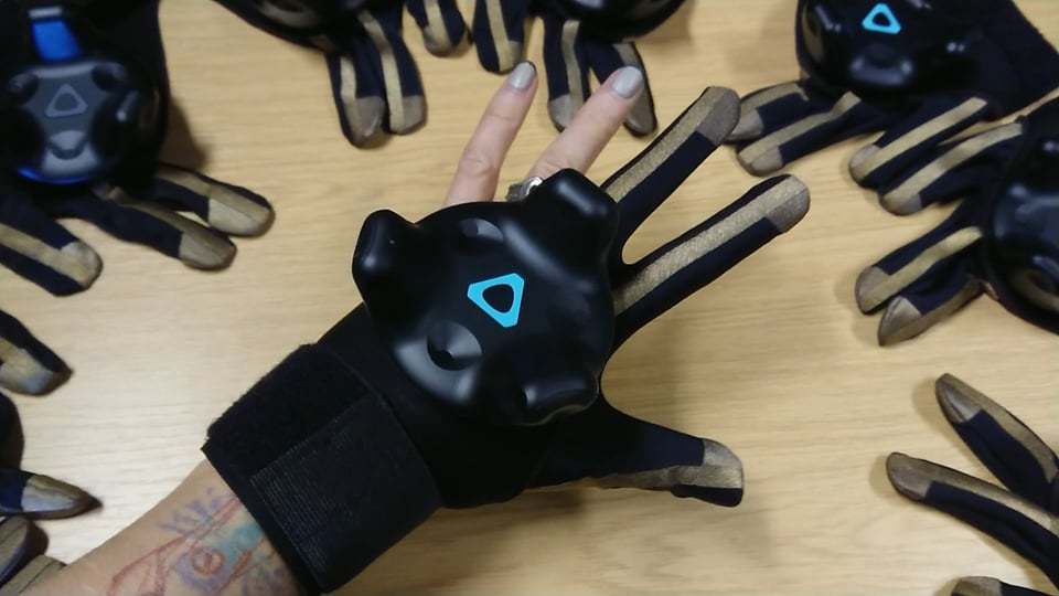 DIY VR mudra glove for Vive Tracker