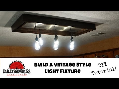 DIY Vintage Style Kitchen Light [Tutorial]