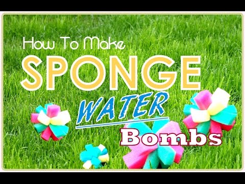 DIY Water Bombs (usings sponges) - Best Summer TOY EVER !