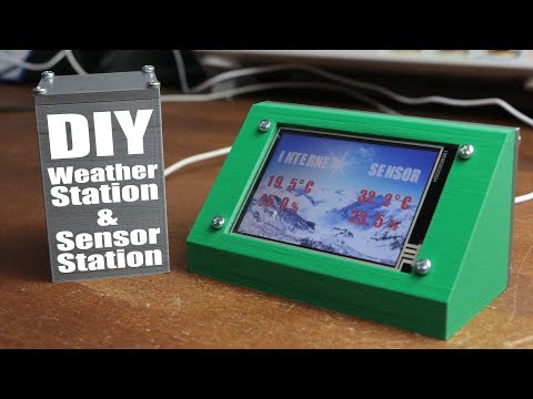 DIY Weather Station &amp;amp; WiFi Sensor Station || ESP8266, Nextion LCD