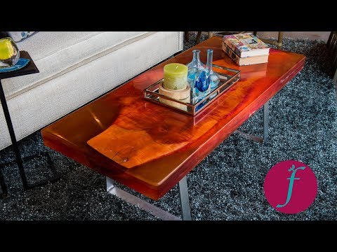 DIY Wood and Resin Table