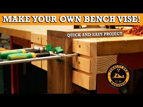 DIY Woodworking Bench Vise - Quick and Easy Shop Project