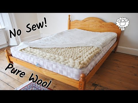 DIY Wool Mattress Topper (Easy No Sew)