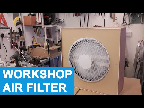 DIY Workshop Air Filter/Cleaner  - Evening Build