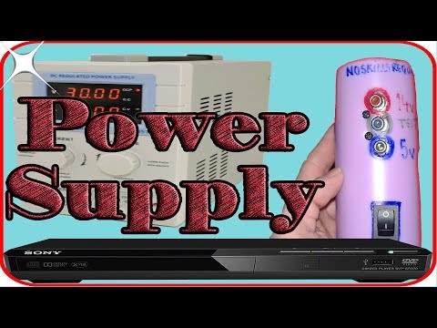 DIY bench power supply using the dvd player at home