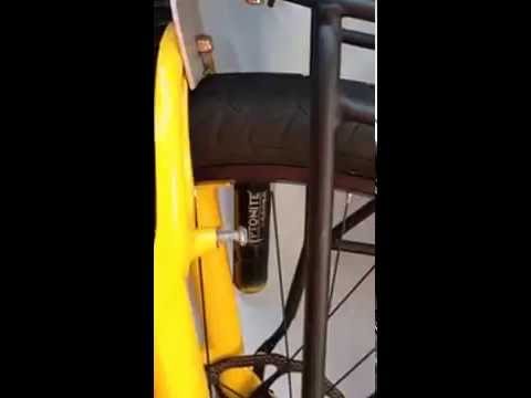 DIY bike front wheel lock