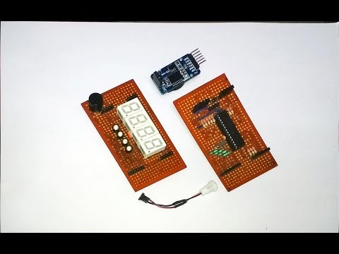 DIY digital RTC clock using ATmega 328p and seven segment displays