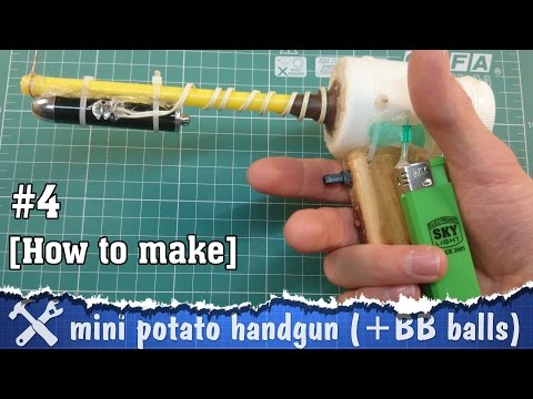 DIY gun pistol (mini spud gun)