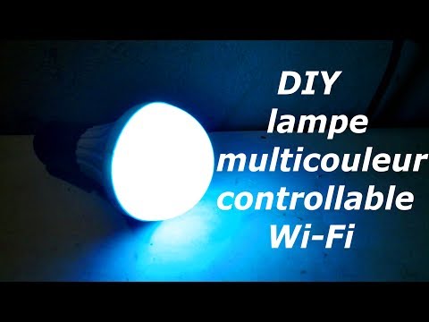 DIY lampe led multicouleur controllable Wi-Fi