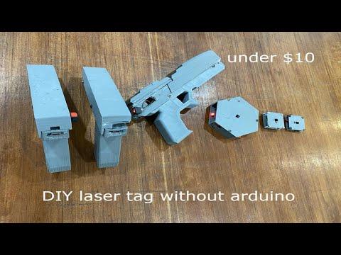 DIY laser tag without Arduino under $10(Rs. 800)