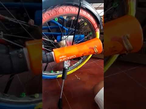 DIY make your bicycle sound like a motorcycle Turbo spoke twin version