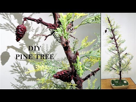 DIY pine tree ,Easy and beautiful tree