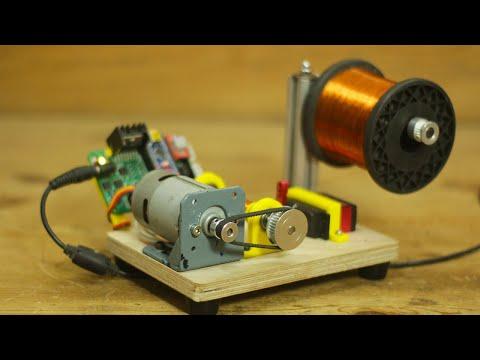 DIY simple arduino based solenoid winding machine | Arduino projcet