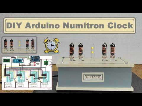 DIY simplest IV9 Numitron clock with Arduino