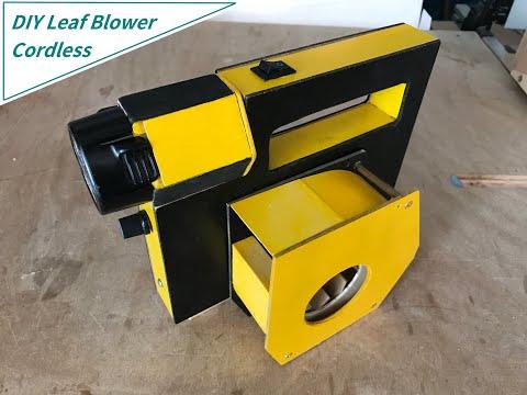 DIY speed adjustable cordless leaf blower