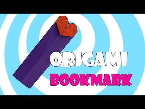 DYI: Origami Heart Bookmark Video Tutorial