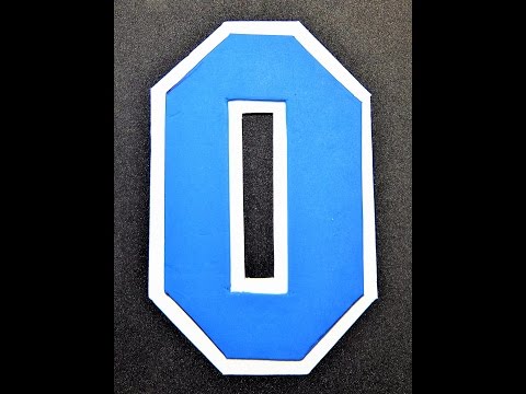 DYI Letter O using Craft Foam Peel and Stick