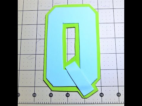 DYI Letter Q using Craft Foam Peel and Stick