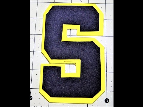 DYI Letter S using Craft Foam Peel and Stick