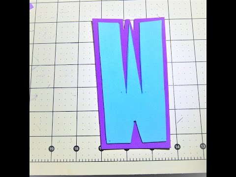 DYI Letter W using Craft Foam Peel and Stick