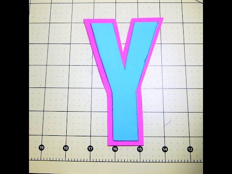 DYI Letter Y using Craft Foam Peel and Stick