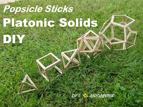 DYI Platonic Solids Popsicle Sticks