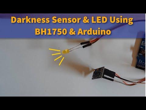 Darkness Sensor and LED Using BH1750 &amp;amp; Arduino