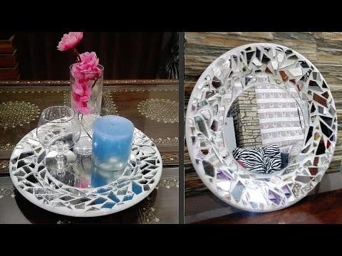 Decoration Idea || Mosaic art || cement craft idea