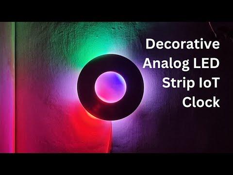 Decorative Analog LED Strip IoT Clock