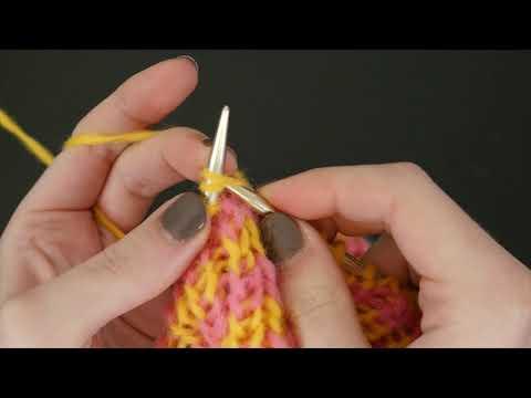 Decrease Stitches with K2tog (Knit 2 Together) // Becky Stern