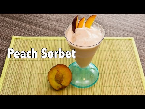 Delicious Low Calorie Peach Sorbet Recipe - 14 g protein